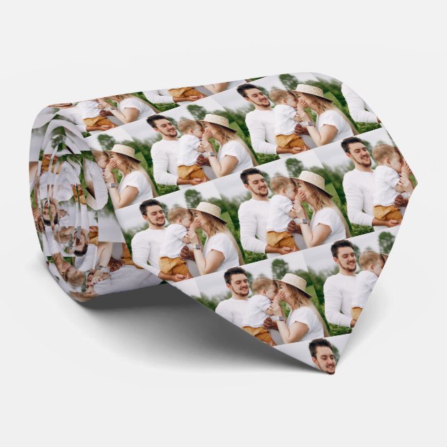 Photo Family Personalised Neck Tie (Rolled)