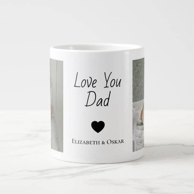 Photo Father’s Day Mug with Kids’ Names – Gift (Front)