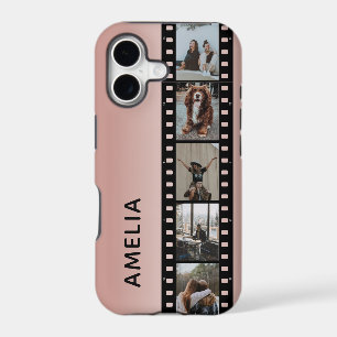 Photo Film Strip Faux Pink Ombre Personalised