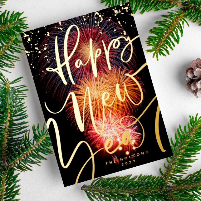 PHOTO FIREWORKS GOLD HAPPY NEW YEAR 2023 (Creator Uploaded)