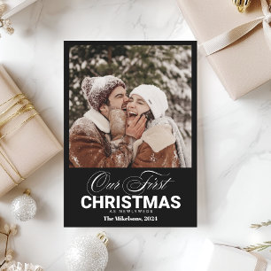 Photo First Christmas as Newlyweds Holiday Card