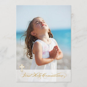Photo First Communion Invitations