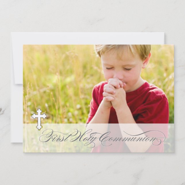 Photo First Communion Invitations (Front)