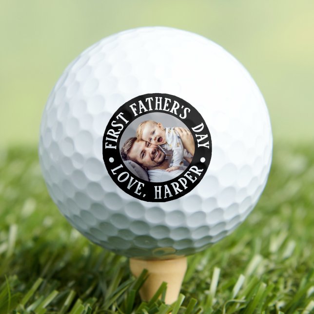 Photo First Father's Day Golf Balls (Photo First Father's Day Golf Balls )