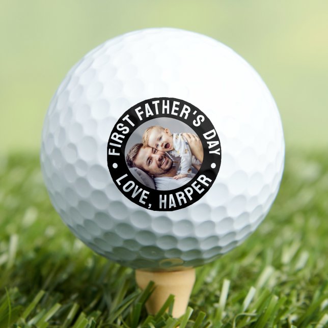 Photo First Father's Day Golf Balls (Photo First Father's Day Golf Balls)