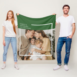 Photo Fleece Blanket with Message – Cosy & Modern