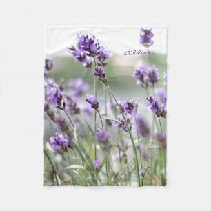 Photo Fleece Blankets With Lavender