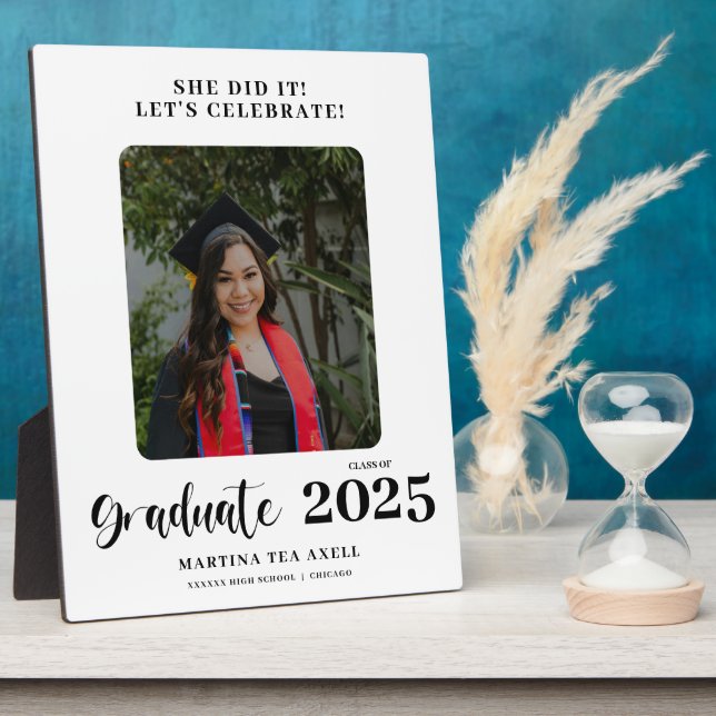 Photo Floral Welcome Graduation  Plaque (Side)