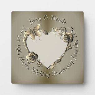 Photo for 8th,19th Wedding Anniversary Rose Heart  Plaque