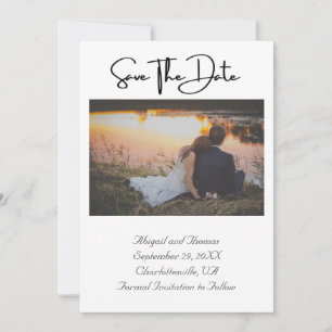 Photo Formal Elegant Modern Trendy Chic  Save The Date