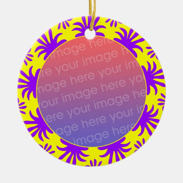 Photo Frame 09 Ceramic Tree Decoration (Front)