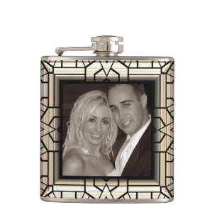 Photo Frame 10 Wrapped Flask
