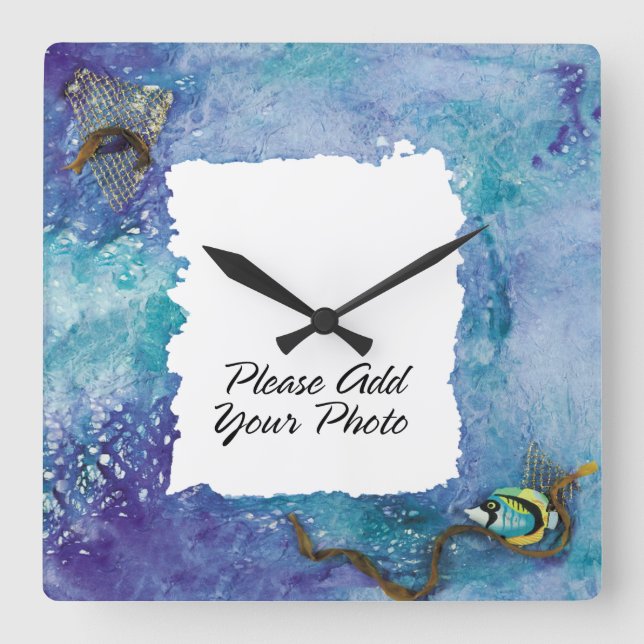 Photo Frame 2 Wall Clock (Front)