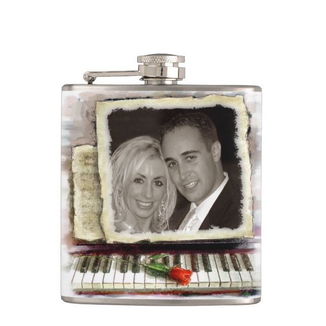 Photo Frame 5 Wrapped Flask (Front)