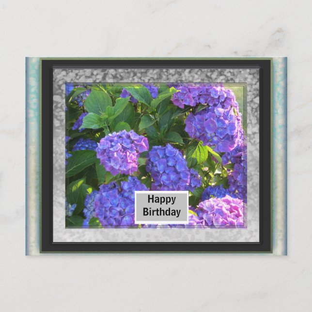 Photo Frame Birthday Post Card (Front)
