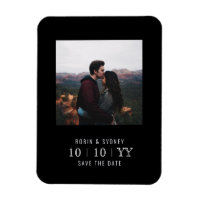 Photo Frame | Magnet | Save The Date | Black