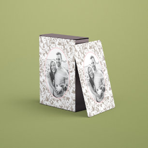 Photo Frame of Flowers Playing Cards