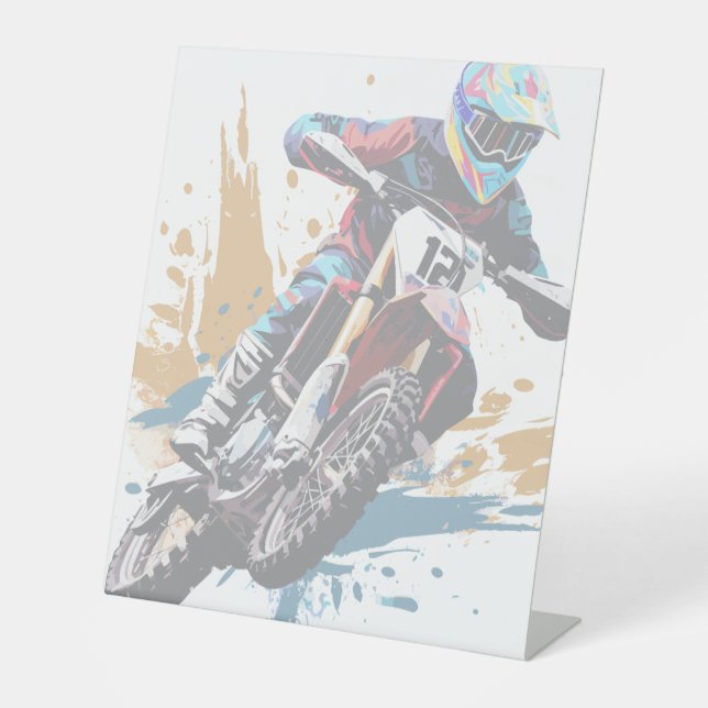 photo frame pedestal sign (Front)