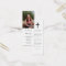 Photo Funeral Memorial Poem Bookmark Card