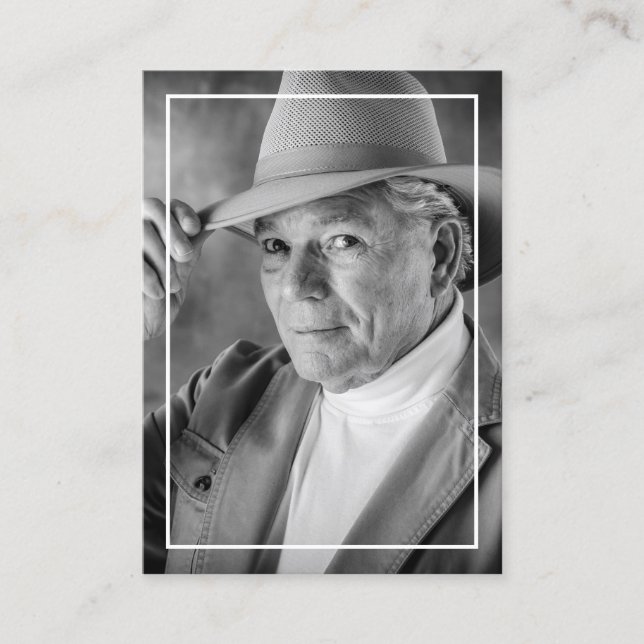 Photo Funeral Memorial Prayer Card (Front)