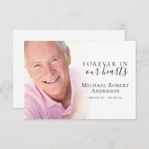 Photo Funeral Thank You Card