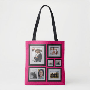 Photo Gallery Tote with Pink Background