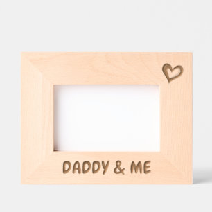 Photo Gift For Dad, Daddy & Me Picture Frame, Etched Frames