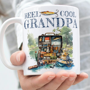 Photo Gift for Grandpa Fishing Birthday Coffee Mug