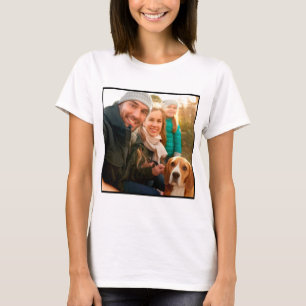 Photo Gift   Modern Personalised Family Photo T-Shirt