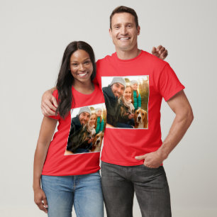 Photo Gift   Modern Personalised Family Photo T-Shirt