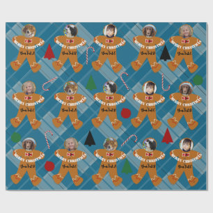 Photo Gift Wrap Gingerbread Man HAMbWG