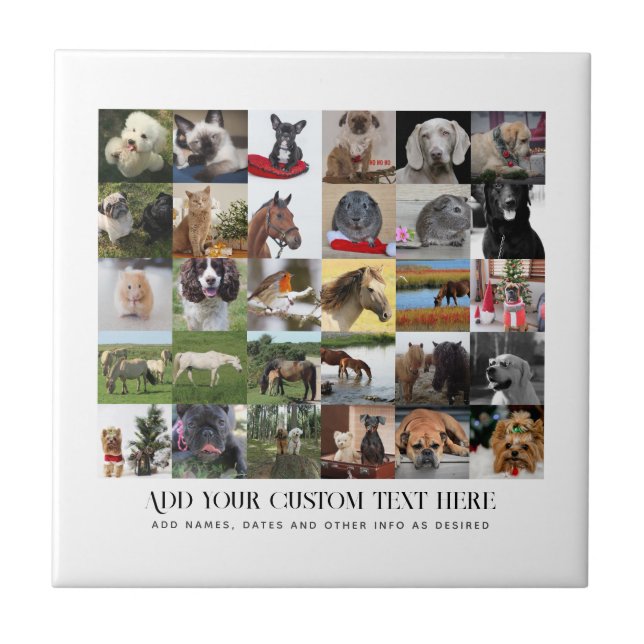 PHOTO GIFTS TEMPLATES FAMILY FRIENDS PETS CUSTOM   TILE (Front)