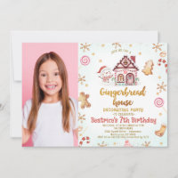 Photo Gingerbread House Decorating Birthday