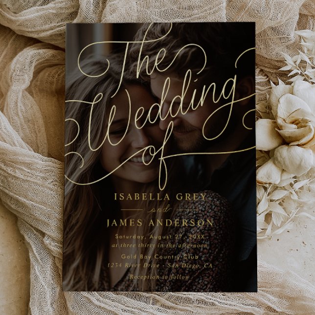 Photo Gold Calligraphy Script Wedding  (Creator Uploaded)