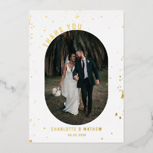 Photo Gold Foil Splatter Thank You