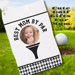 Photo Golf Ball Best Mum By Par Golf Towel