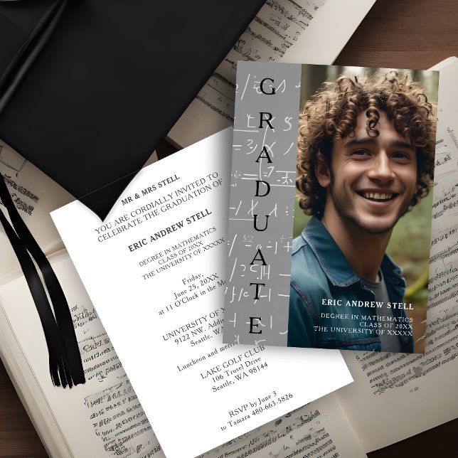  Photo Graduate Degree in Maths Invitation (Photo Graduate Degree in Maths Invitation. )