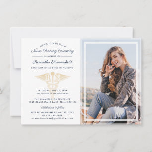 Photo Graduation 2026 Nurse Pinning Ceremony Invitation
