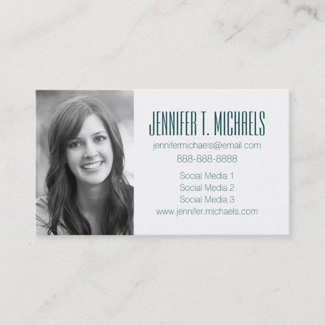 Photo Graduation | Abstract Scottish Plaid Calling Card (Front)
