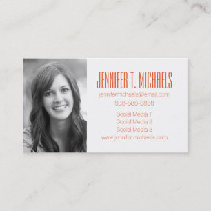 Photo Graduation Abstract Watercolor Calling Card