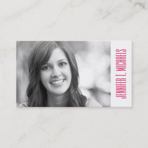 Photo Graduation Abstract Watercolored Calling Card