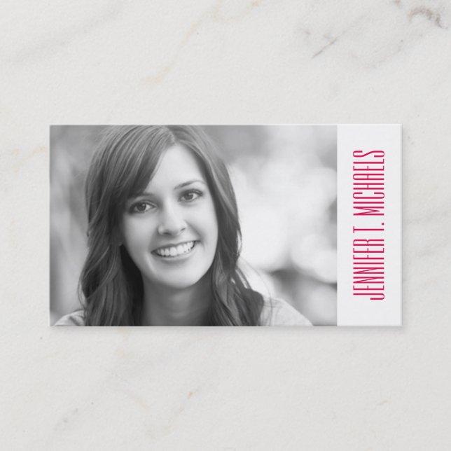 Photo Graduation | Abstract Watercolored Calling Card (Front)