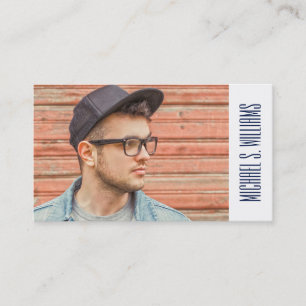 Photo Graduation   Anchor Polka Dots Pattern Calling Card