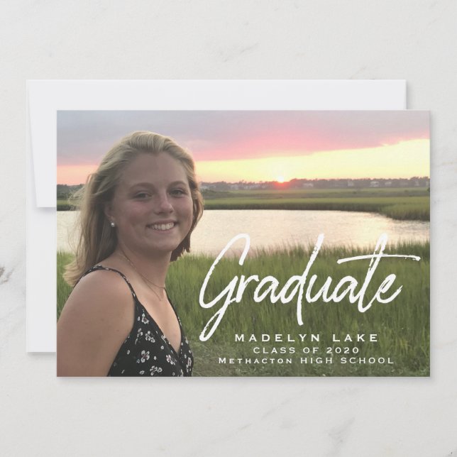 Photo Graduation Announcement (Front)
