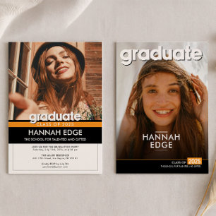 Photo Graduation Announcement and Party Invitation