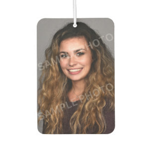 Photo Graduation Announcement Burgundy Car Air Freshener