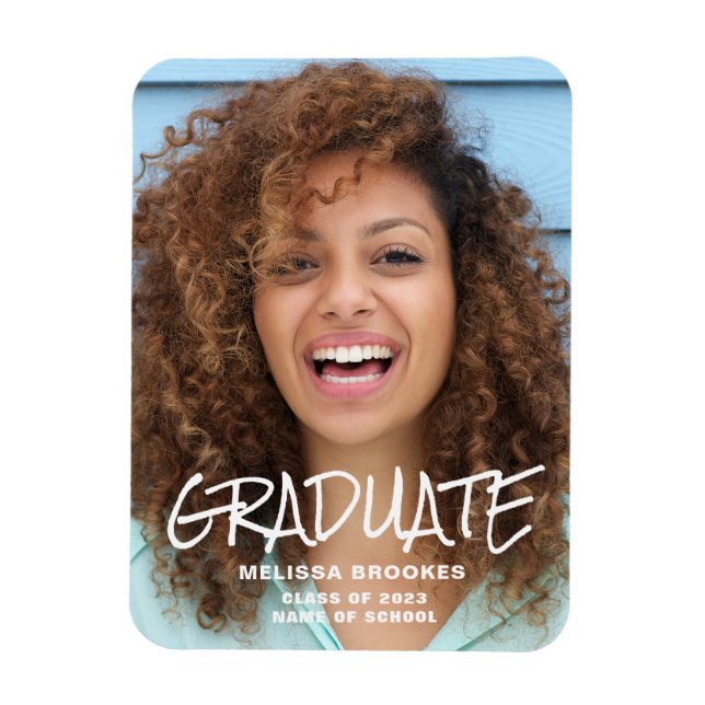 Photo Graduation Announcement Magnet (Vertical)