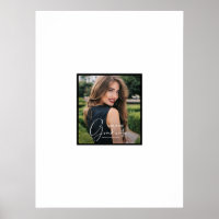 Photo Graduation Autograph Black Border