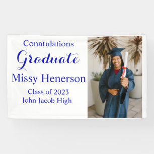 Photo Graduation, Class of 2023 Blue Sign