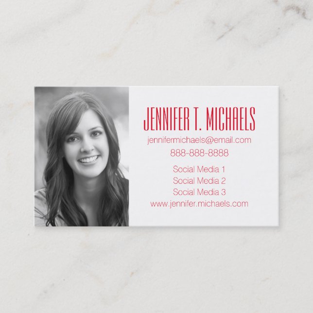 Photo Graduation | Colourful Zigzag Chevron Calling Card (Front)